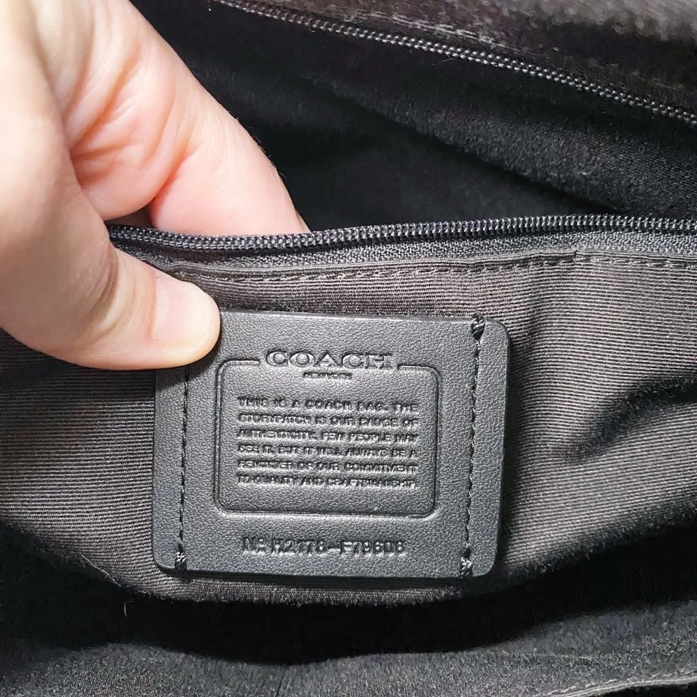 Coach Gallery Tote in Black Crossgrain Leather